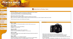 Desktop Screenshot of pentax-hack.info